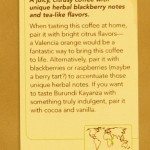 Burundi Kayanza Coffee Card