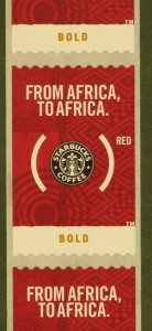 (Red) Starbucks Coffee Stamp