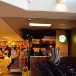 Interior of licensed Starbucks