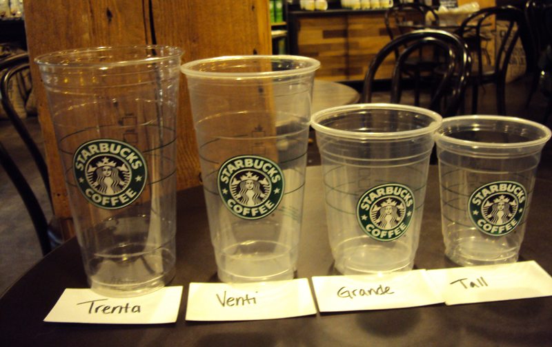 trenta starbucks cup sizes drink big venti starbucksmelody tests ounces
