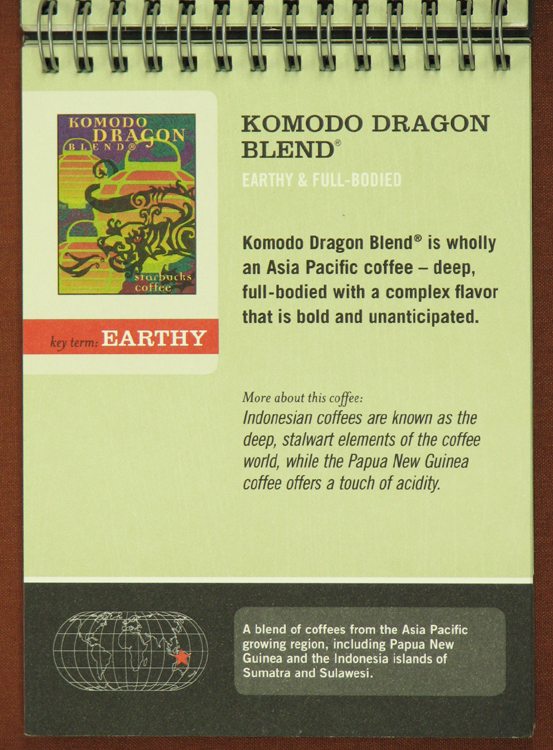 00590 Komodo Dragon Blend Starbucks 2004 - StarbucksMelody.com