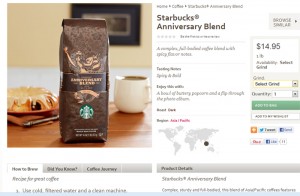 Anniversary Blend image from StarbucksStore