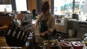 IMAG4244 Maria at Starbucks store 101 on 18 March 2013