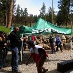 IMAG4887 Setting up the Starbucks Tent - Tree replanting in Cle Elum 27 April 2013