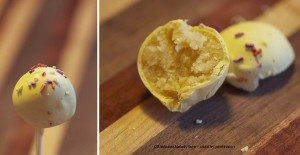 Lemon cake pop