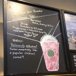 IMAG4998 Frappuccino chalk sign what your barista dreamed up Northgate Mall Food Court Starbucks 4 May 2013