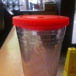 IMAG5230 Frappuccino promo cold cup with flat lid