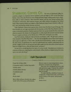 Capture_00520 1992 - Page from Pike Place Market Cookbook about Starbucks