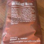 IMAG6505 Side of the breakfast blend bag 4 August 2013