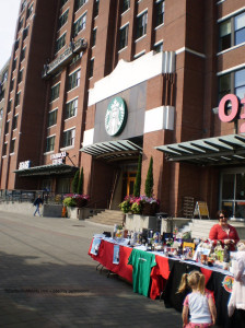 Silent Auction at Starbucks Pet Fair