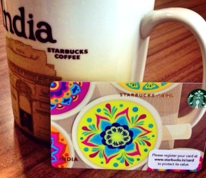 Starbucks India 19 August 2013 - Mug and Card