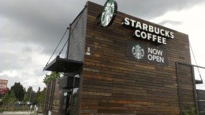 IMAG7203 Portland Shipping Container Starbucks looking at the DT pick up window 21 Sep 2013