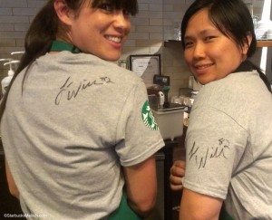 IMAG7675 Autographed shirts - Luke Willson - Starbucks - 23 October 2013