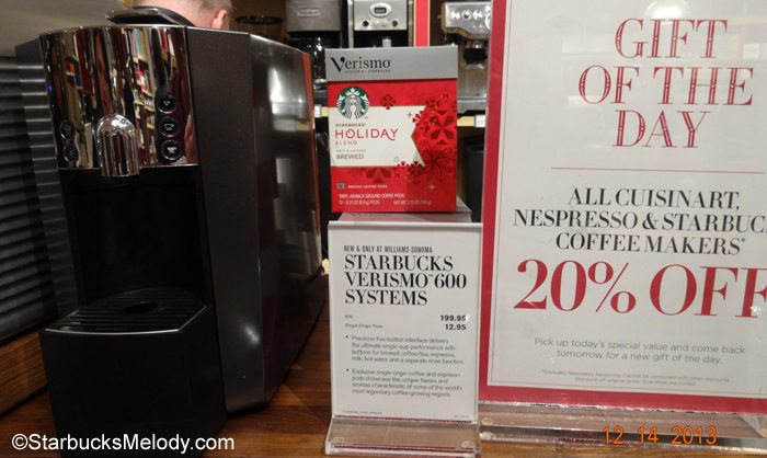 Starbucks Verismo 600 – Hold The Anchovies Please