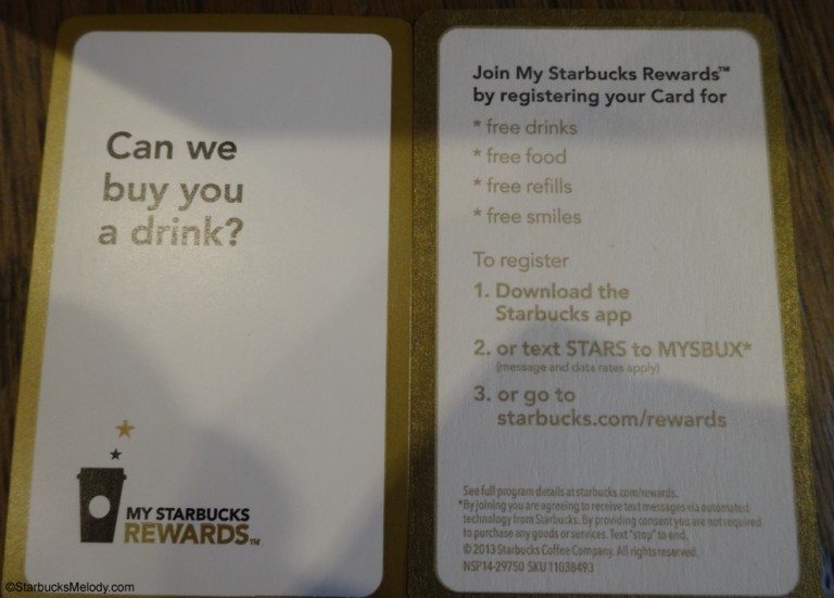 Register Your Starbucks Card Earn Rewards