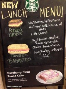 2 - 1 - New lunch menu chalk board