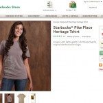 Pike Place Shirt on Starbucks Store website