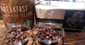 IMAG1294 bags of coffee with whole beans 28 July 2014 East Olive Way Starbucks