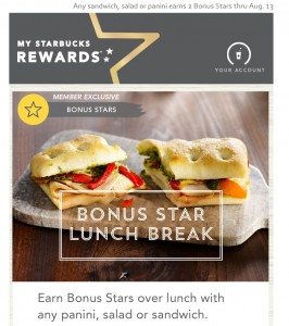 2 Bonus Stars for Lunch