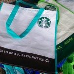 IMAG1907 Large Starbucks shopping bags - grocery sack size