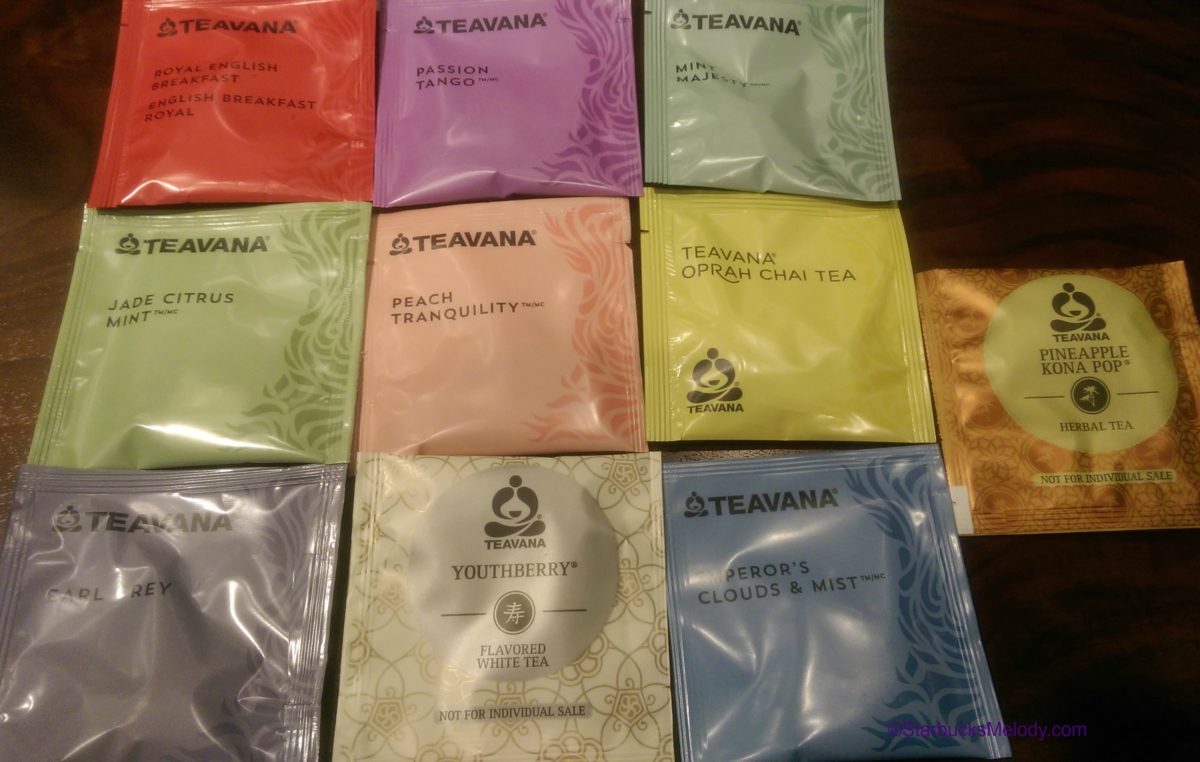 Starbucks Teavana Peach Tranquility Herbal Tea With Chamomile