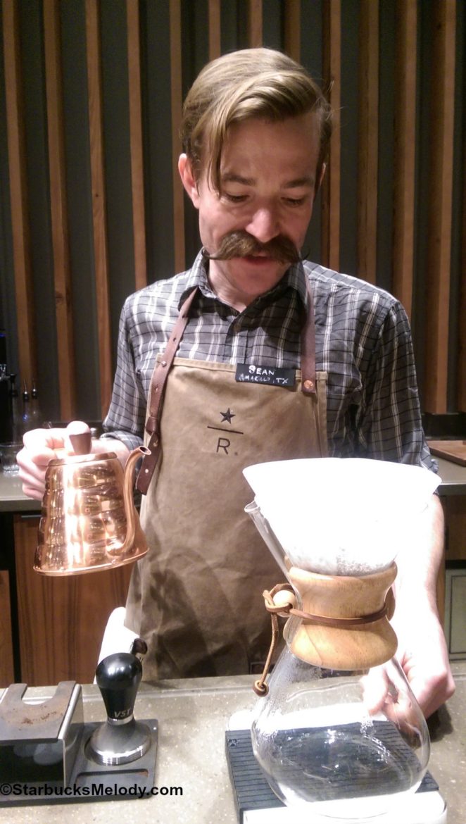 It is about the coffee. (The Experience Bar at the Starbucks Roastery)