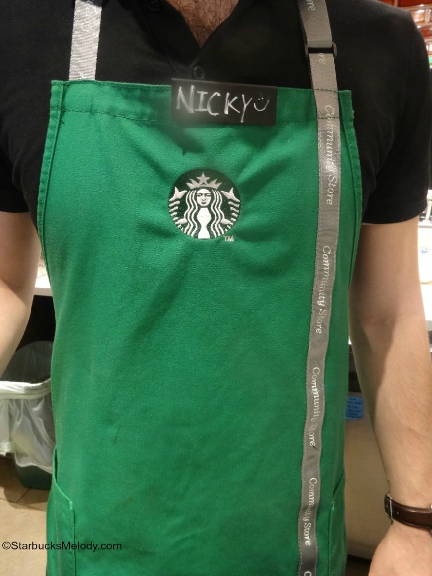 Starbucks Community Store Aprons: Cute with silver flair!