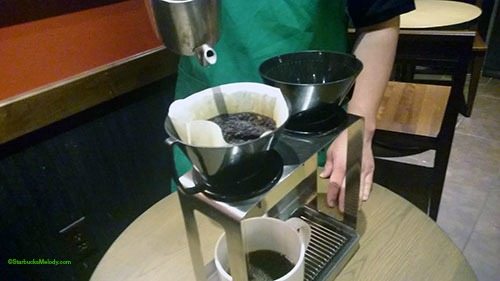 Pour over coffee outlet maker starbucks