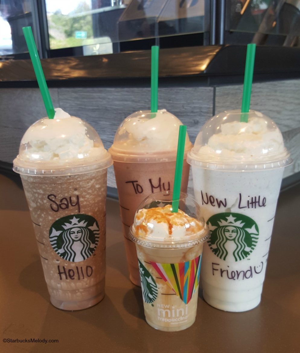 starbucks frappuccino cup sizes