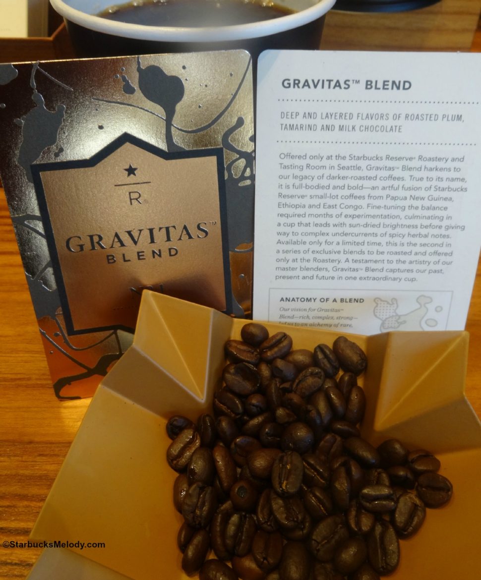 exclusive to the starbucks roastery: gravitas blend