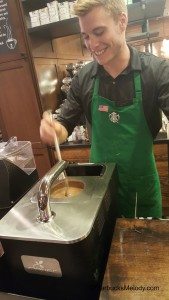 2 - 1 - 20150822_054827 Tyler making the coffee on the Clover