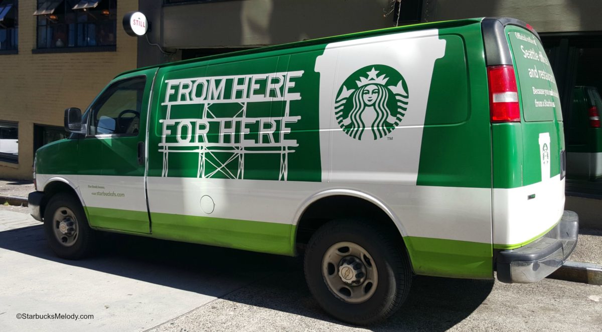 #tbt The Starbucks Freshly-Roasted Coffee Delivery Truck!
