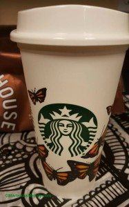 2 - 1 - Starbucks hand drawn butterfly cup