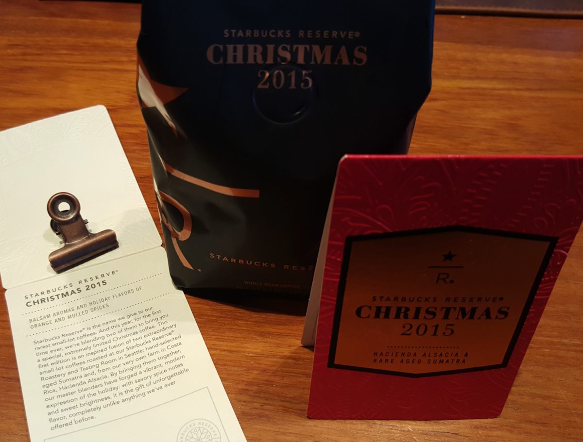 GIVEAWAY: Starbucks RESERVE Christmas Coffee.