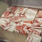 Hand Cut White Chocolate Peppermint Mocha Marshmallows