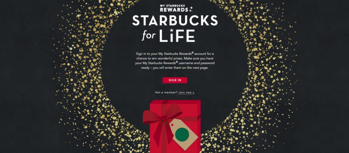 Starbucks For Life is Back! Win Starbucks For Life!