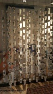 2 - 1 - 20151002_142858 wall of cups inside the Starbucks headquarters