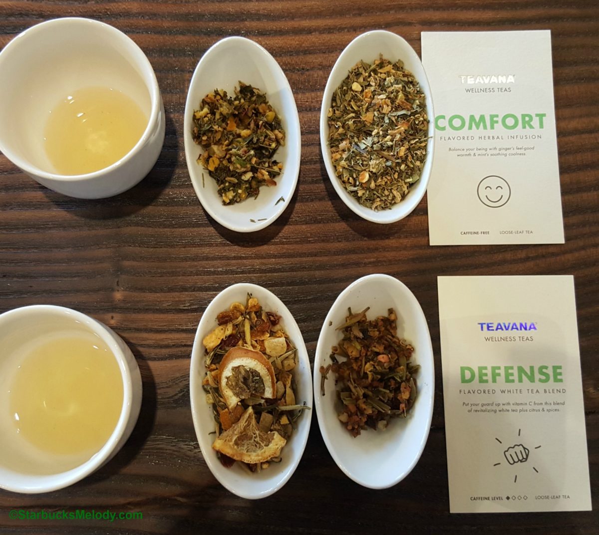 Comfort and Defense Wellness Teas at Teavana: Tea Tasting.