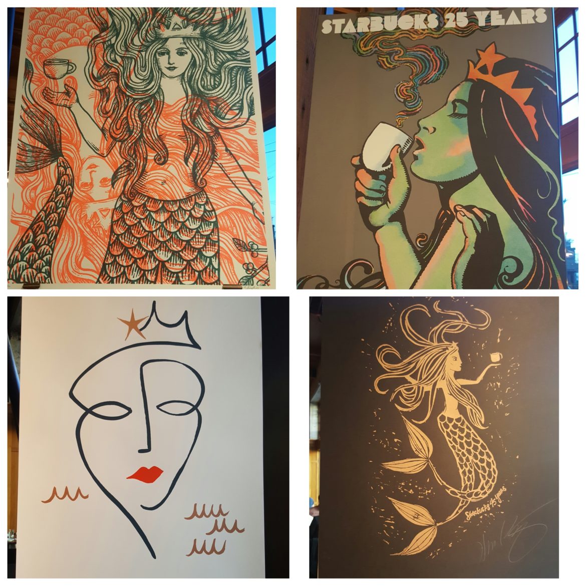 Beautiful Siren Art Work at the Roastery 