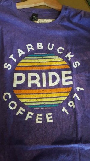 starbucks pride shirts 2021