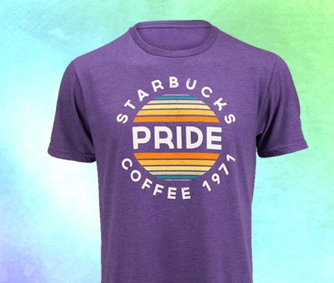Message for Starbucks: Allow Store Partners to Wear PRIDE t-shirts any time during PRIDE month.