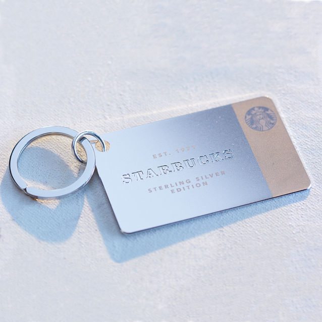 Wow your mom with a beautiful sterling silver Starbucks card!