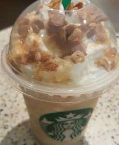 1 - 1 - 20160502_195230 waffle cone frappuccino - topping
