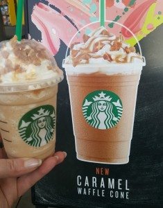 1 - 1 - 20160502_195303 new caramel waffle cone Frappuccino