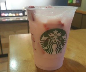 1 - 1 - 20160602_204719 strawberry acai with coconut milk at Starbucks Elliott DT store