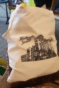 1 - 1 - 20160617_161737 new starbucks tote bag with the headquarters on it at the Starbucks coffee gear store