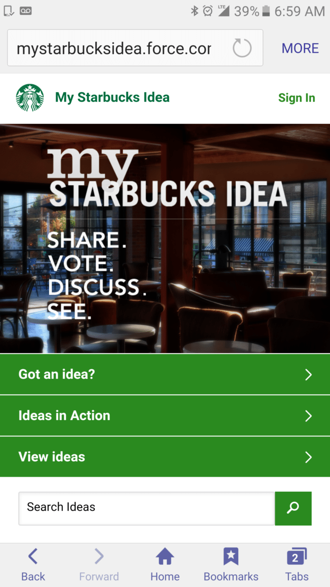 Big Ideas for Starbucks: Barista Hair Color, Driving Routes & More