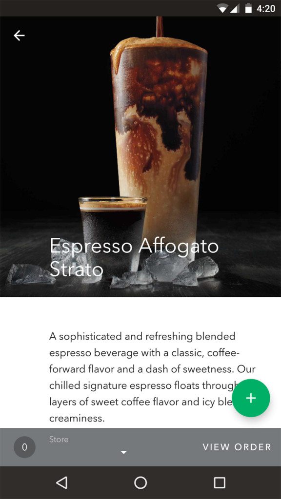 Starbucks_Espresso Affogato Strato - from the app