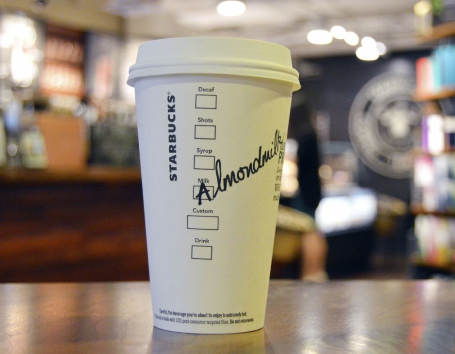 Starbucks Announces Almond Milk is Nearly Here: Soon you can use almond milk in any Starbucks beverage.