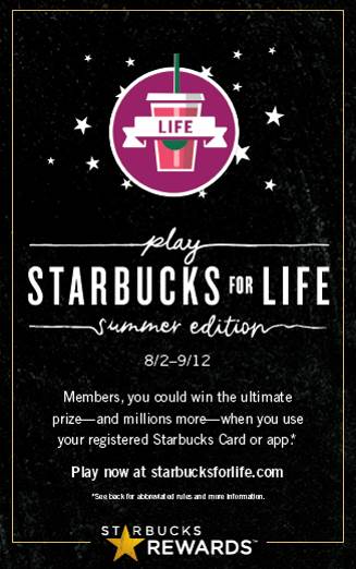 Starbucks for Life is back and more!